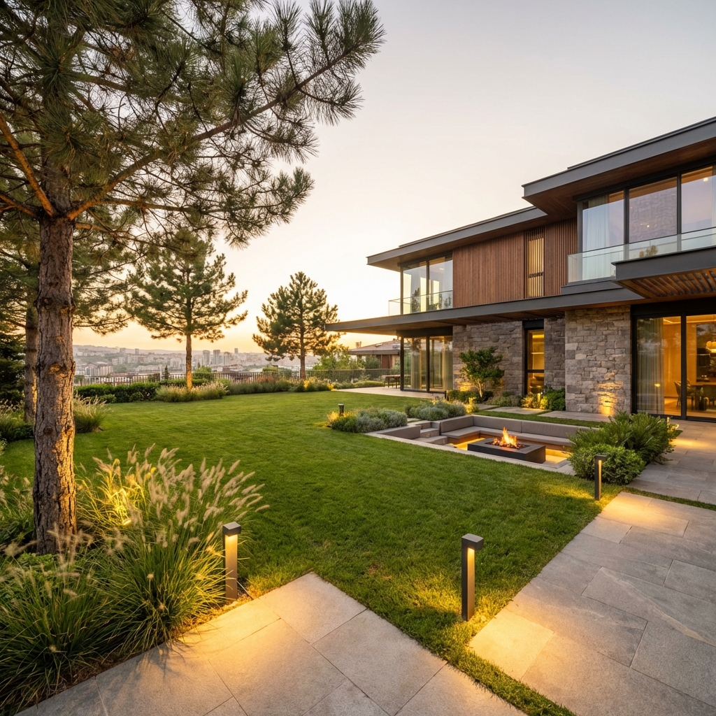 İncek Villa Bahçe Projesi